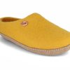 Women WoolFit | Woolfit® Felt Slippers | Footprint, Yellow