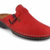 Women Tuffeln® | Tuffeln® Women'S Leather Clogs With Arch Support Galant , Red