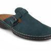 Women Tuffeln® | Tuffeln® Women'S Leather Clogs With Arch Support Galant , Blue