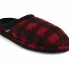 Women Haflinger | Haflinger Women Felt Slippers 'Flair Plaid', Paprika