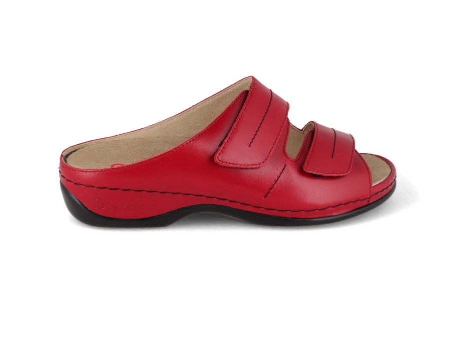 Women Berkemann | Berkemann Berkoflex Sandal | Daria, Wine Red