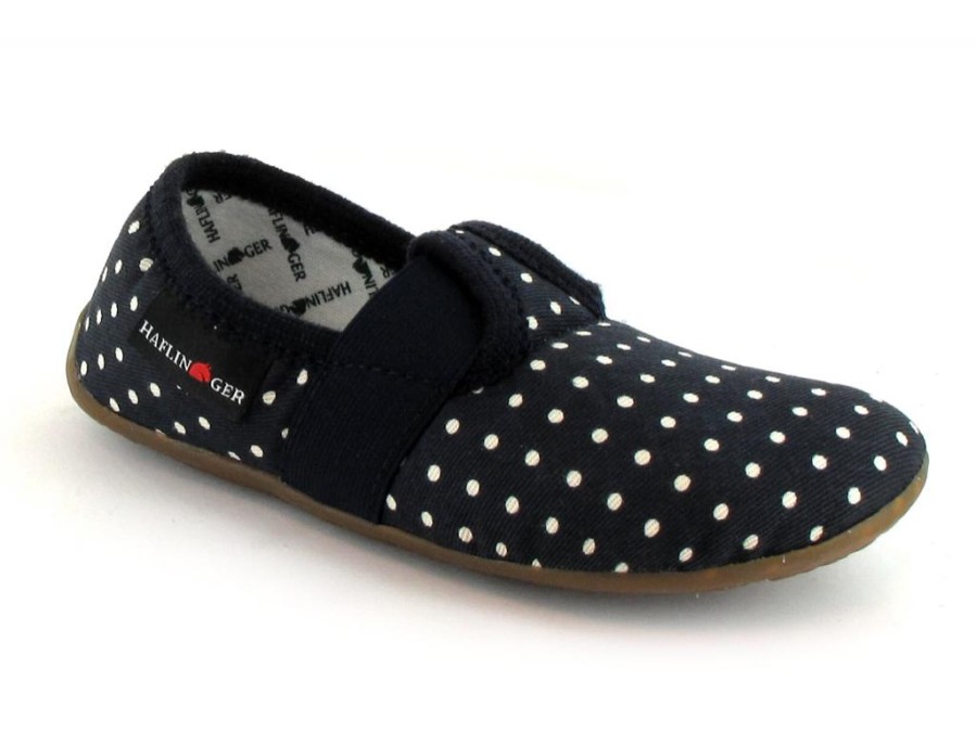 Summer Haflinger | Haflinger Kids Slippers With Dots | Everest Punkt, Ocean