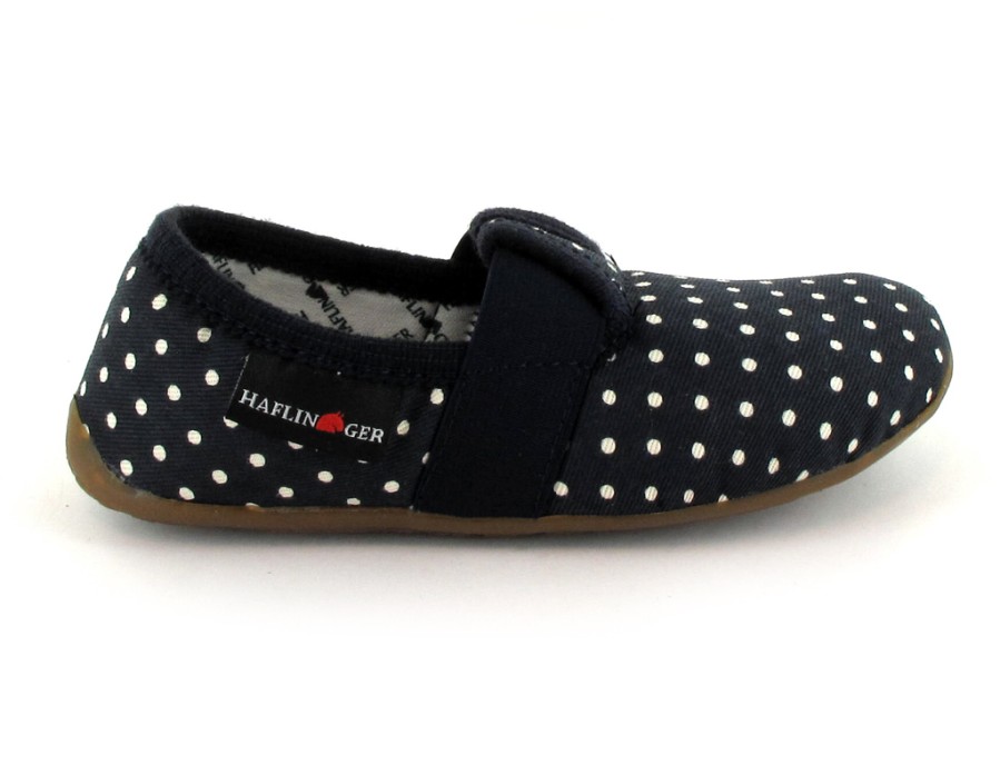 Summer Haflinger | Haflinger Kids Slippers With Dots | Everest Punkt, Ocean