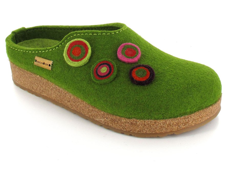 Women Haflinger | Haflinger Clog | Grizzly Kanon, Grass-Green