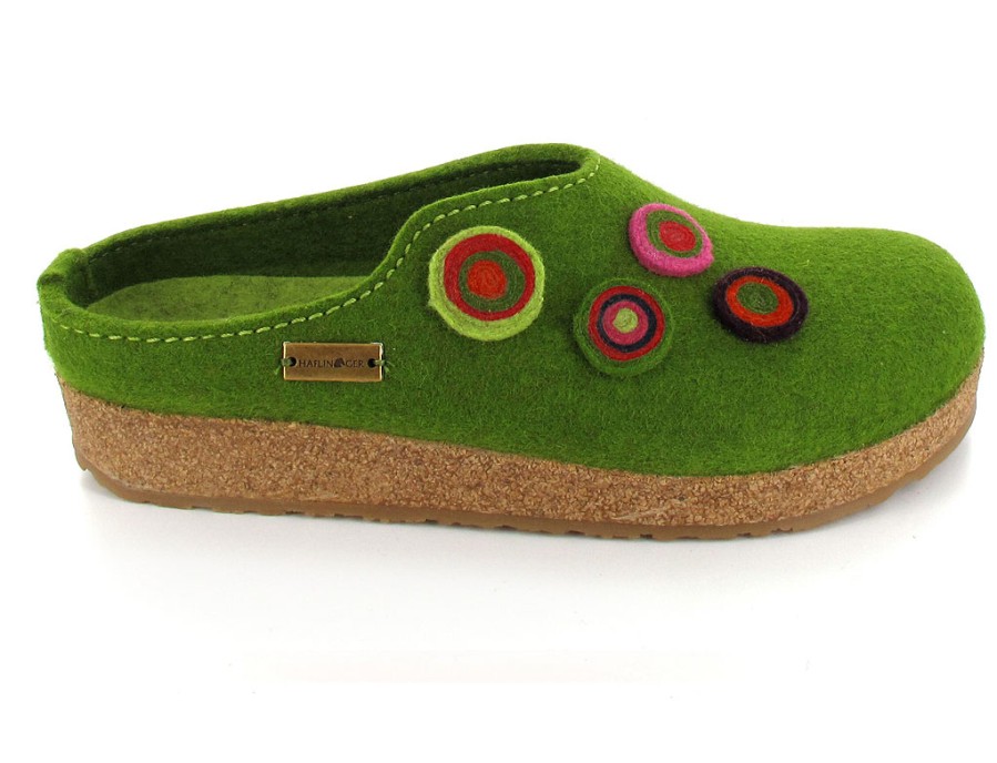 Women Haflinger | Haflinger Clog | Grizzly Kanon, Grass-Green