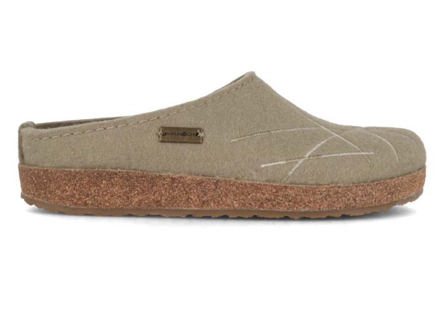 Haflinger Slippers Haflinger | Haflinger Women Felt Clogs Grizzly 'Mikado', Sahara