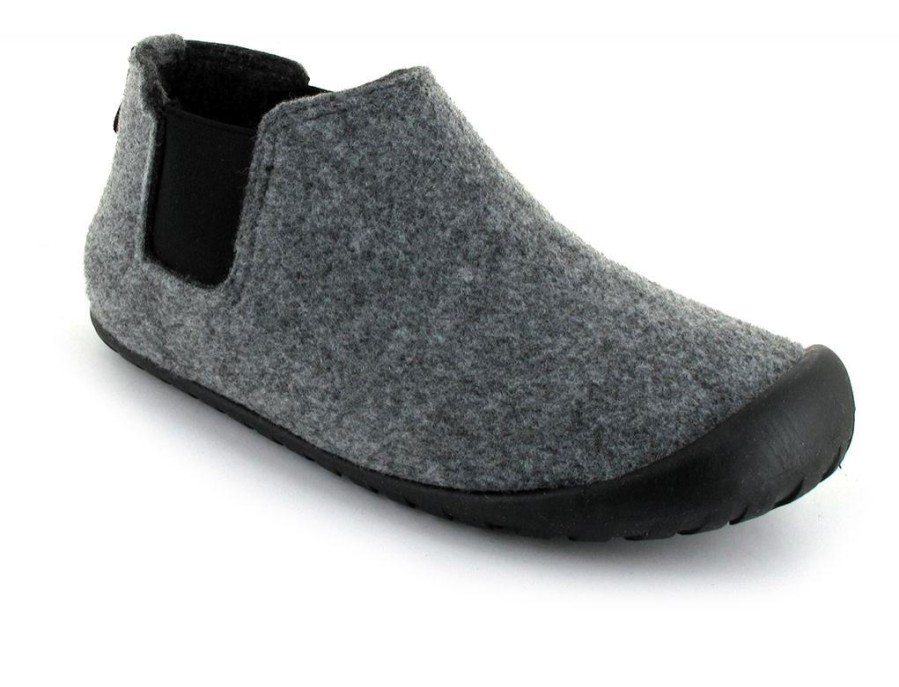 Women GUMBIES Australian Shoes | Gumbies Men Women Slippers 'Brumby', Grey-Charcoal