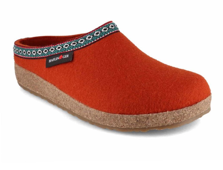 Haflinger Slippers Haflinger | Haflinger Men Women Clogs 'Grizzly Franzl', Fox