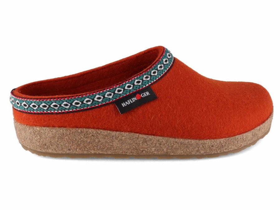 Haflinger Slippers Haflinger | Haflinger Men Women Clogs 'Grizzly Franzl', Fox