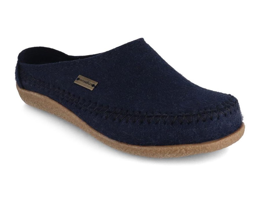 Arch Support Haflinger | Haflinger® Fletcher Clog | Blizzard Credo, Captain Blue