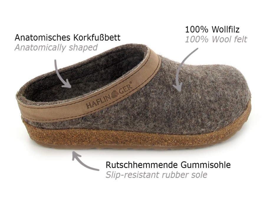 Women Haflinger | Haflinger Clog | Grizzly Torben, Turf