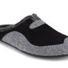 Men Varomed vital | Varomed Vital Men Corduroy Slippers 'Caspar', Black