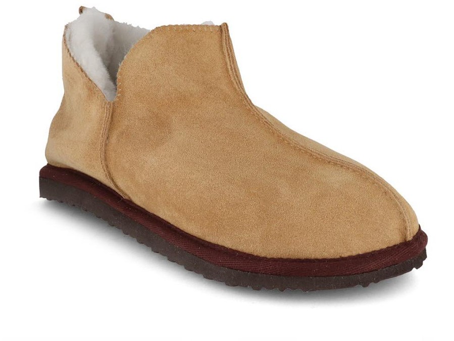 Women Lammbock® Shearling Slippers | Lammbock® 'Shearlock' Luxurious Lambskin Slippers, Camel Brown