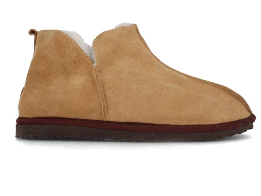 Women Lammbock® Shearling Slippers | Lammbock® 'Shearlock' Luxurious Lambskin Slippers, Camel Brown