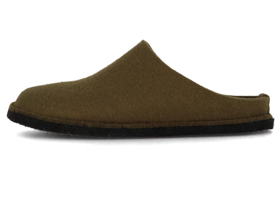 Arch Support Haflinger | Haflinger Women Men Felt Slippers 'Flair Soft', Olive