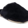 Women Thies | Thies Women'S Sheepskin Slippers Fluffy, Navy