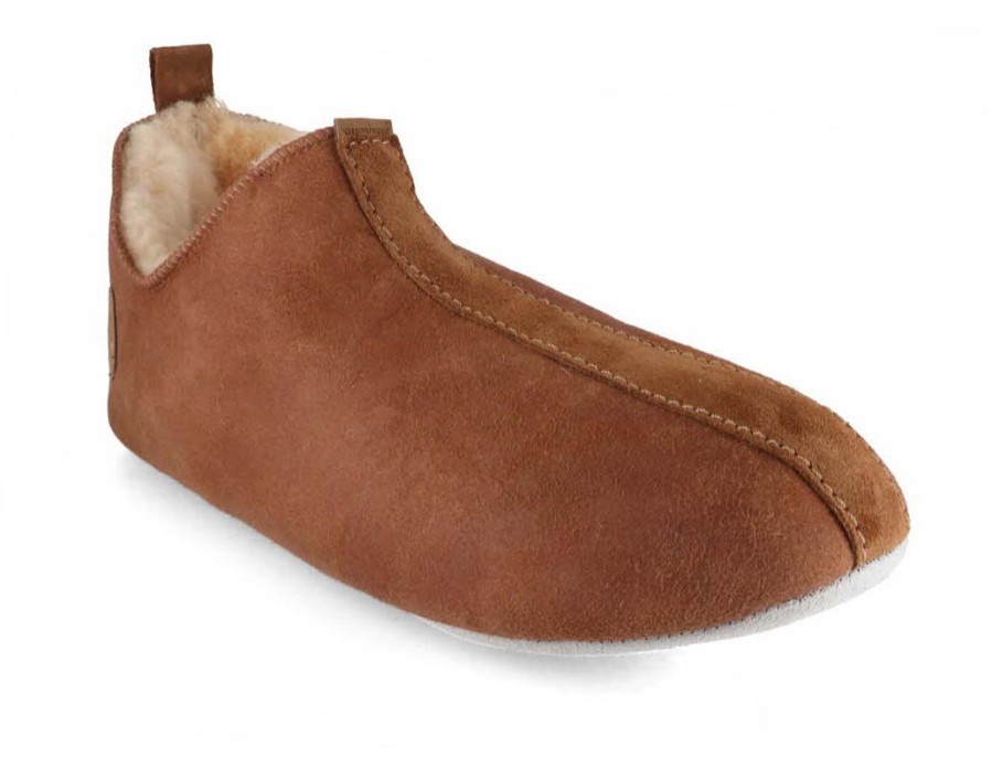 Men Shepherd | Shepherd Men Slippers 'Henrik', Antique Cognac