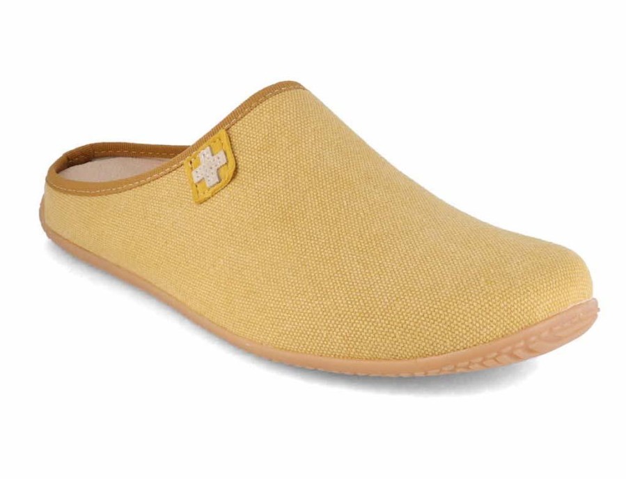 Women Living Kitzbuehel | Living Kitzbuehel Slipper | Swiss Cross, Saffron