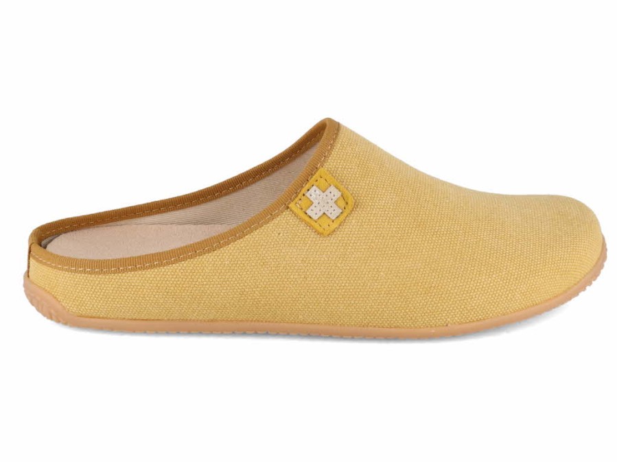 Women Living Kitzbuehel | Living Kitzbuehel Slipper | Swiss Cross, Saffron