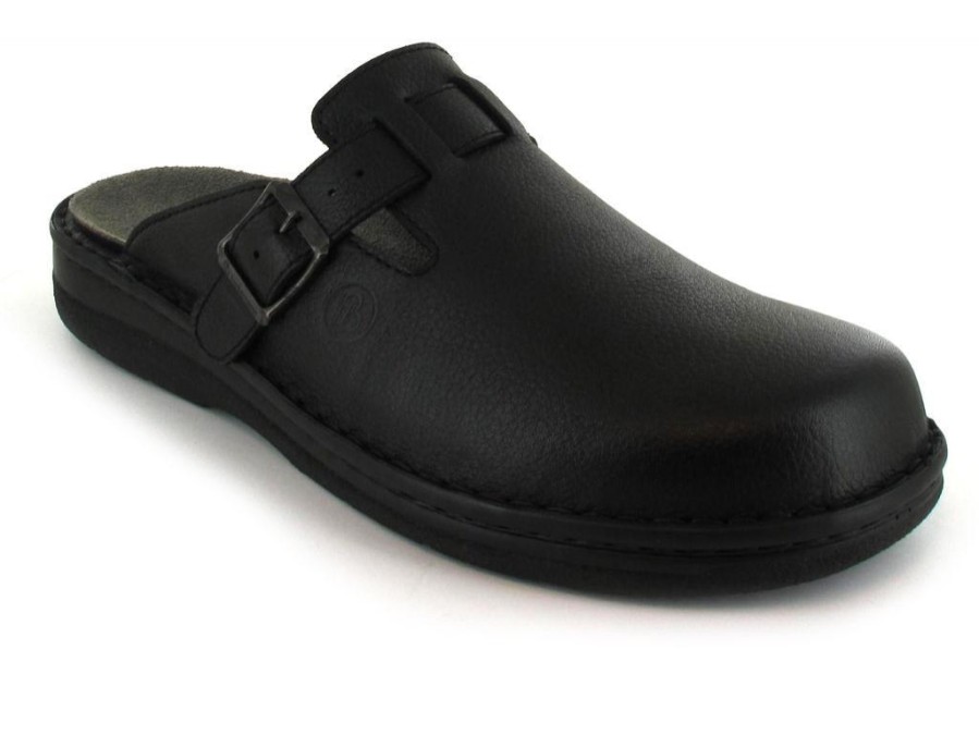 Men Berkemann | Berkemann Berkoflex Clog | Max Plus, Black