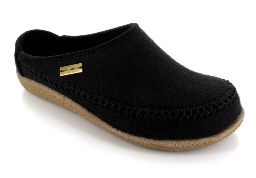 Haflinger Slippers Haflinger | Haflinger® Slipper Clog | Blizzard Credo, Black