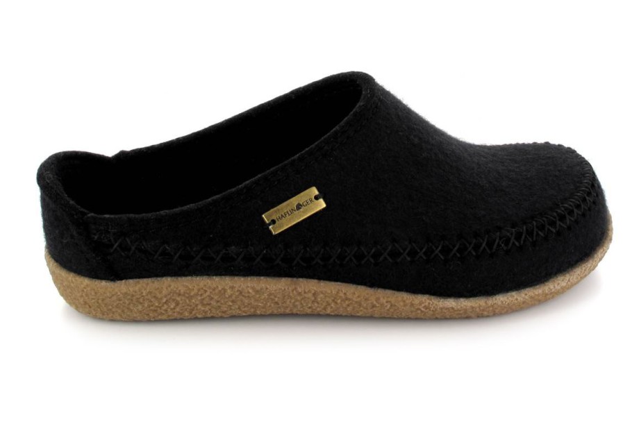 Haflinger Slippers Haflinger | Haflinger® Slipper Clog | Blizzard Credo, Black