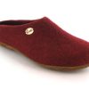 Women WoolFit | Woolfit® Hand-Felted Slippers Slim | Classic, Dark Red