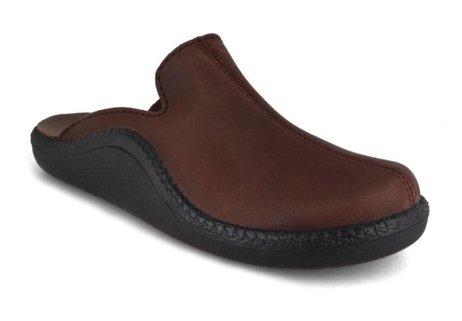 Men Westland by Josef Seibel | Josef Seibel Men Nubuck Leather Slippers 'Westland Monaco , Mocca