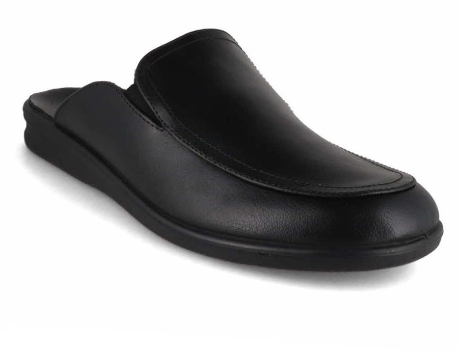 Men Westland by Josef Seibel | Josef Seibel Men Leather Slippers 'Westland Belfort , Black