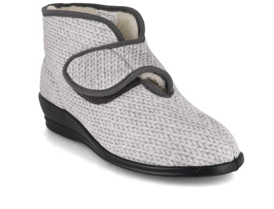 Women Varomed vital | Varomed Vital Womens Velcro Boots 'Bella', Gray