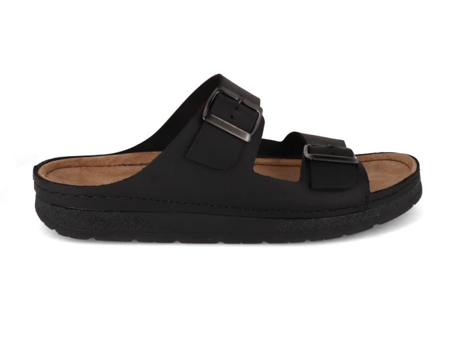 Men Berkemann | Berkemann Berkoflex Sandal | Adam, Black