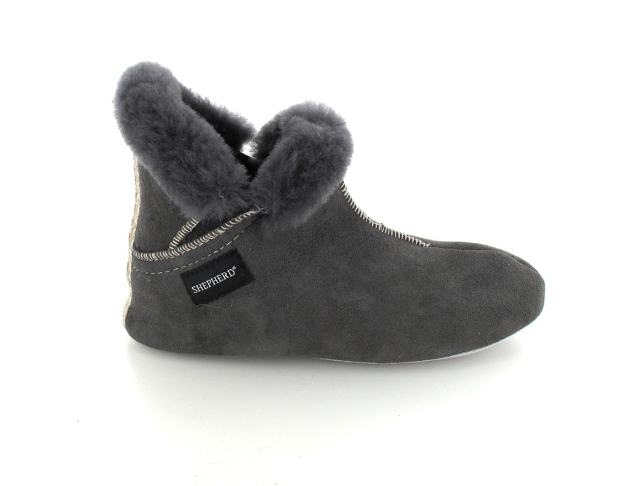 Women Shepherd | Shepherd Women'S Sheepskin Slipper Boots | Mariette, Asphalt