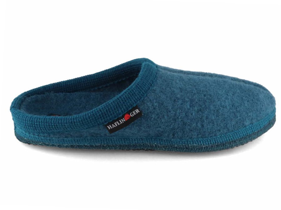 Women Haflinger | Haflinger Men Women Felt Slippers 'Alaska', Turquoise