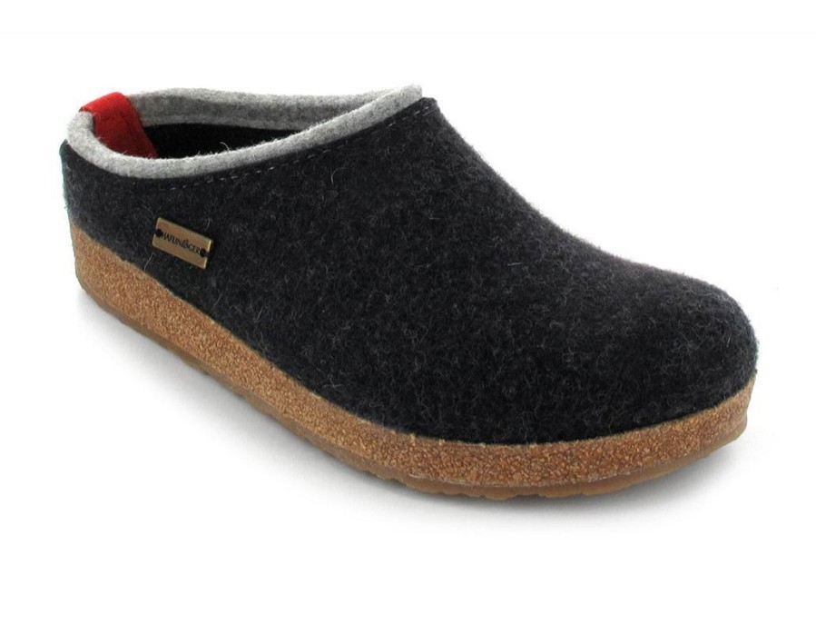 Arch Support Haflinger | Haflinger® Kris Unisex Clogs | Grizzly, Graphite/Gray