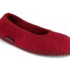 Women Haflinger | Haflinger Ballerina Slippers | Marina, Burgundy