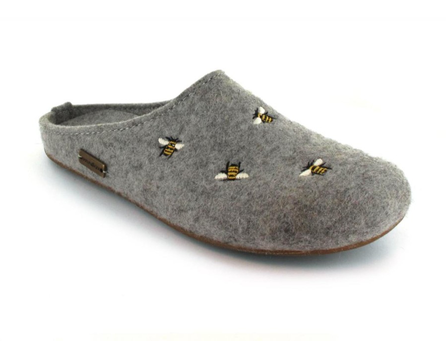 Women Haflinger | Haflinger Slipper | Everest Api, Stone Gray