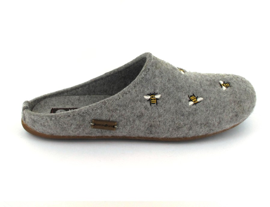 Women Haflinger | Haflinger Slipper | Everest Api, Stone Gray