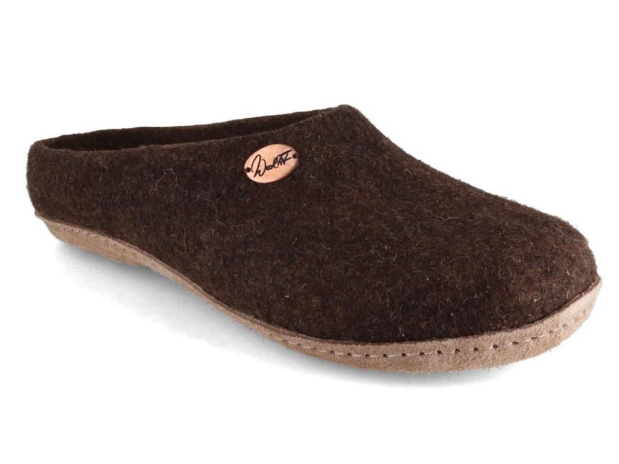 Women WoolFit | Woolfit® Handmade Felt Slippers | Classic, Brown