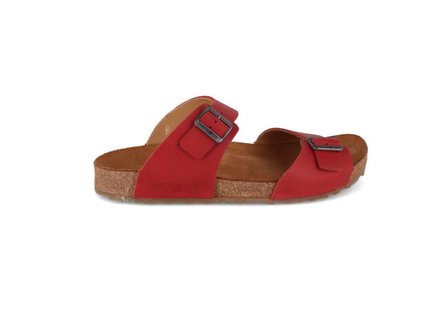 Summer Haflinger | Haflinger Children Leather Sandal | Bio Andrea, Madras-Red