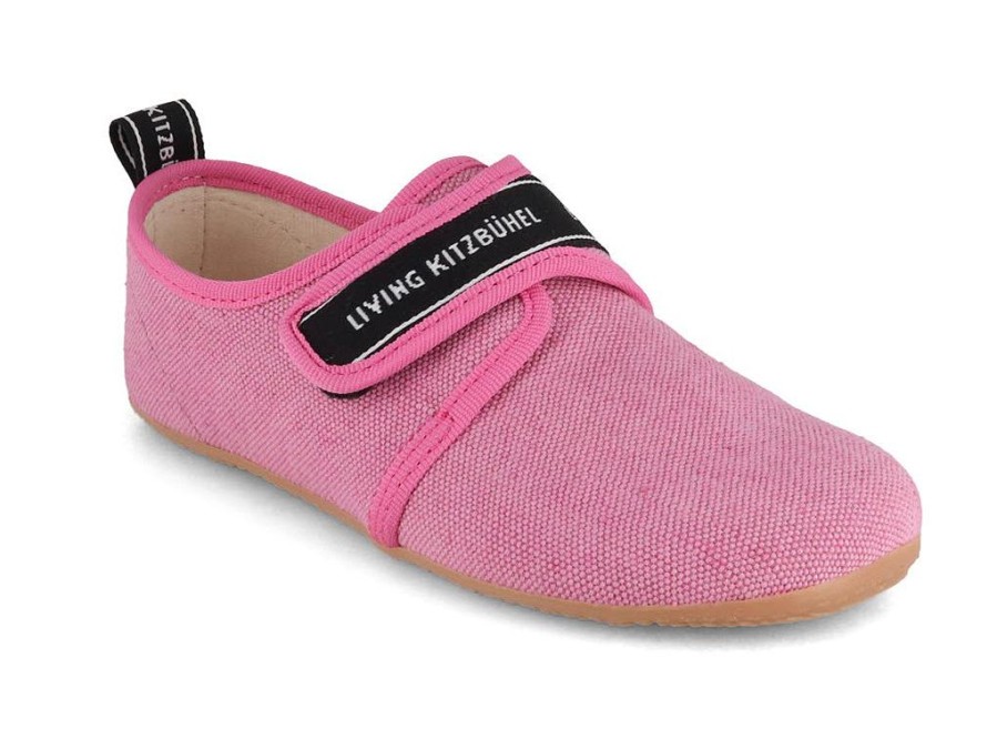 Summer Living Kitzbuehel | Living Kitzbuhel Kids Velcro Slippers 'Lk Lettering', Wild Rose