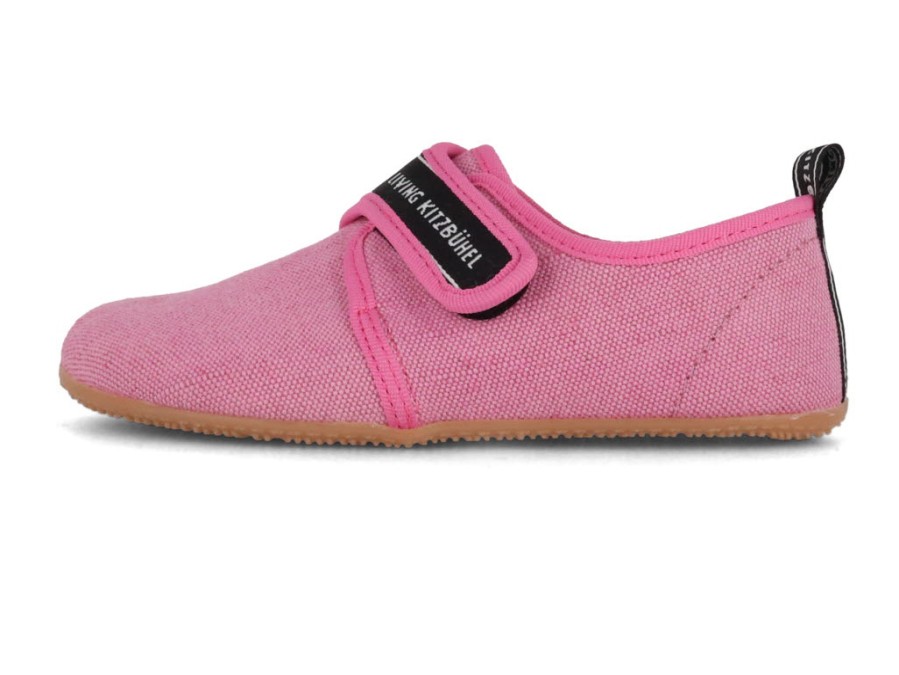 Summer Living Kitzbuehel | Living Kitzbuhel Kids Velcro Slippers 'Lk Lettering', Wild Rose