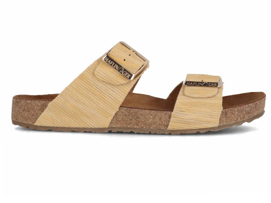 Women Haflinger | Haflinger Women Bio Sandals 'Andrea', Yellow