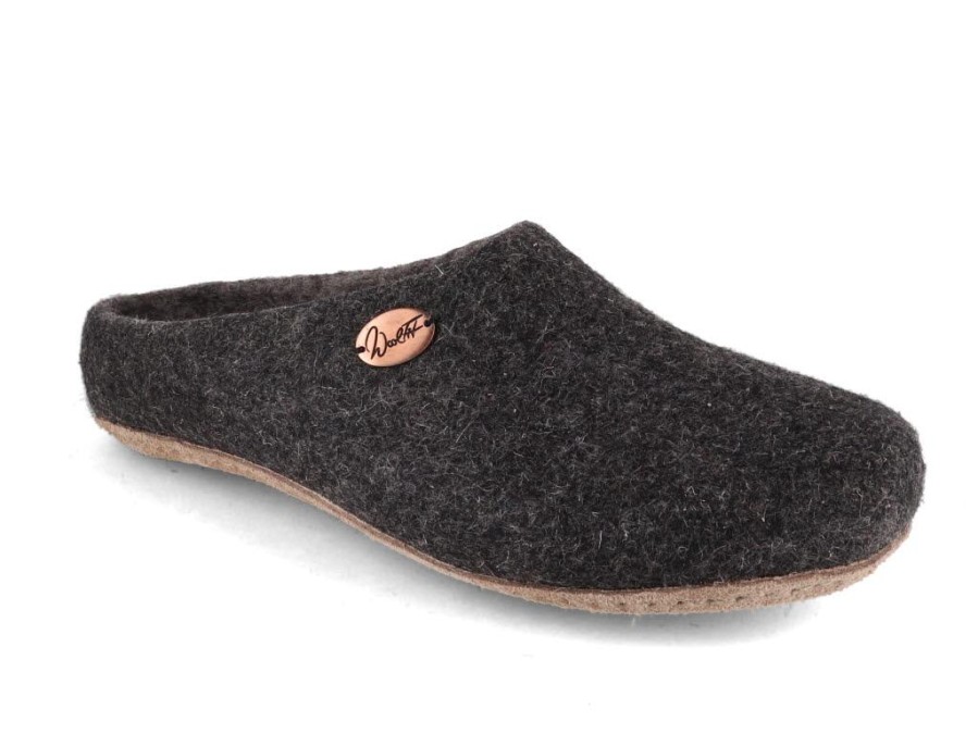 Men WoolFit | Woolfit® Summer Slippers 'Step', Charcoal + Light Grey