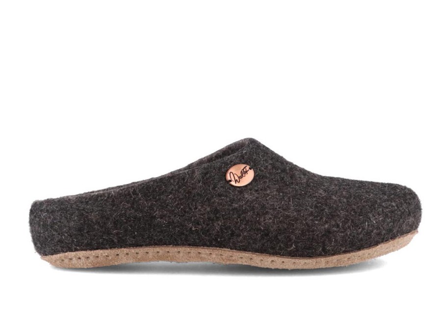 Men WoolFit | Woolfit® Summer Slippers 'Step', Charcoal + Light Grey