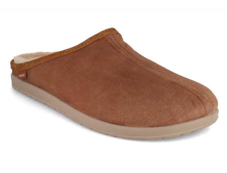 Men Shepherd | Shepherd Men Lambskin Slippers 'Ludvig', Antique Cognac