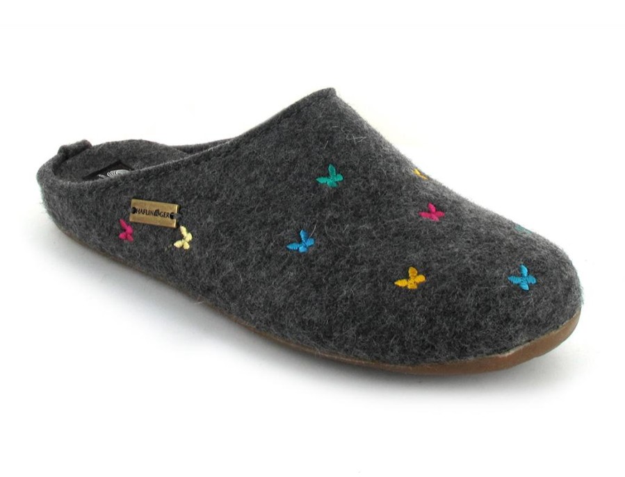 Women Haflinger | Haflinger Slipper | Everest Farfalline, Anthracite