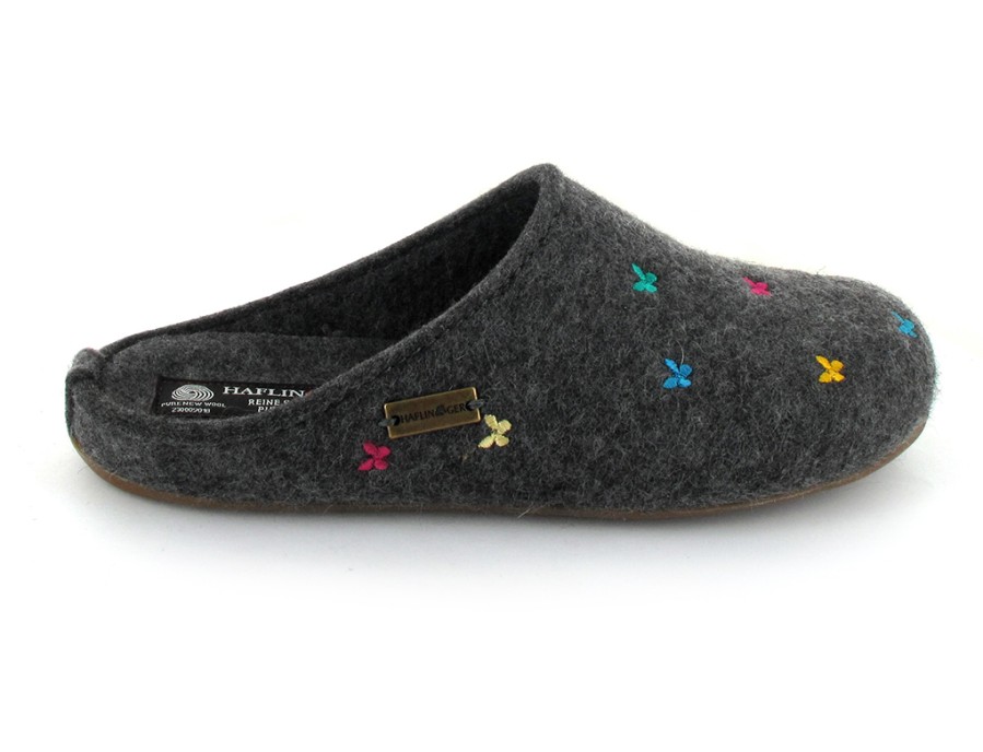 Women Haflinger | Haflinger Slipper | Everest Farfalline, Anthracite