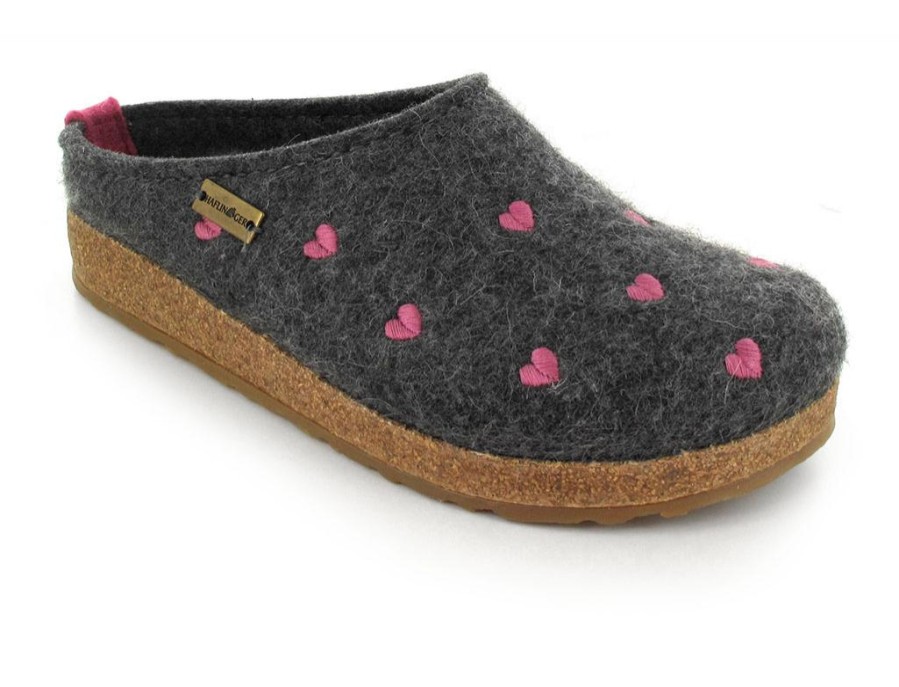 Women Haflinger | Haflinger Clog | Grizzly Cuoricino, Anthracite