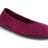 Women Haflinger | Haflinger Women Felt Ballerina 'Marina', Mulberry