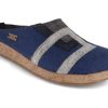 Haflinger Slippers Haflinger | Haflinger Women Felt Clogs 'Grizzly Lu', Blueberry